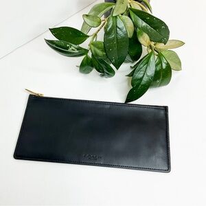 Coach Elegant Small Black Leather Wallet
